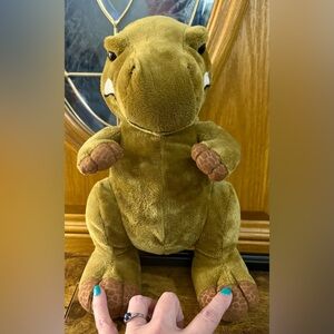 Brown/Green Dinosaur Plush Toy